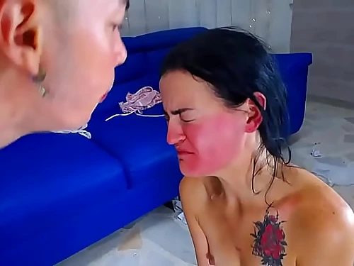 man fucks this slut&#039;s face treating her like a subjugated slut - DESTRUCTION